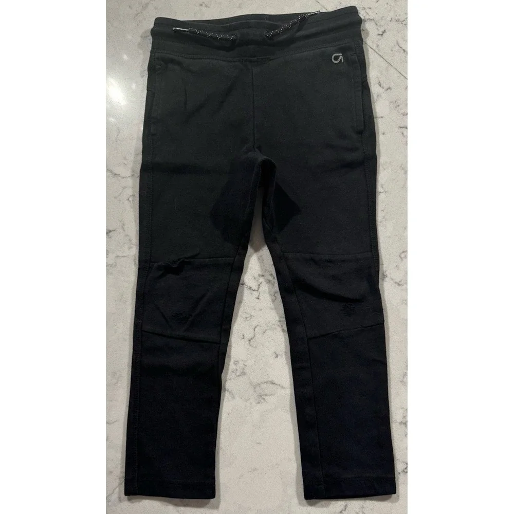 Baby GAP Boys Joggers Sweatpants Black Fleece Lounge Pants Size 4 Year Toddler
